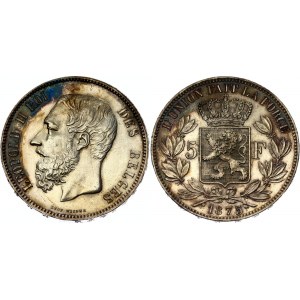Belgium 5 Francs 1875