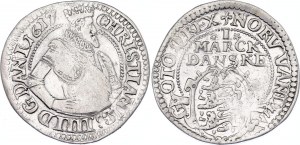 Denmark 1 Mark Dansk 1617