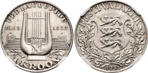 Estonia 1 Kroon 1933 NGC MS 62