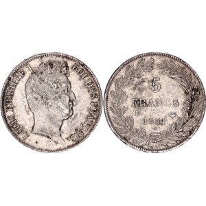 France 5 Francs 1831 D