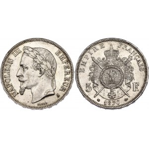 France 5 Francs 1870 A