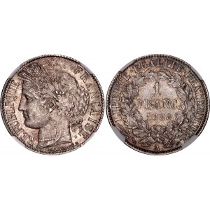 France 1 Franc 1888 A NGC MS 64+