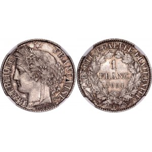 France 1 Franc 1894 A NGC MS 64