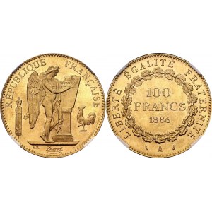 France 100 Francs 1886 A NGC MS 63+