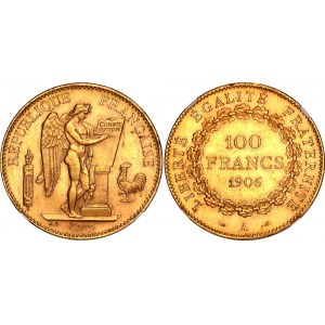 France 100 Francs 1906 A NGC MS 63