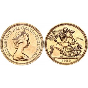 Great Britain 1 Sovereign 1980