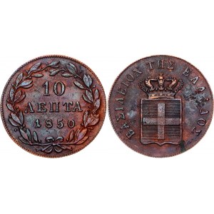 Grecia 10 Lepta 1850