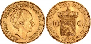 Netherlands 10 Gulden 1932