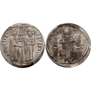 Serbia 1 Dinar 1282 - 1321 (ND) PCGS AU 55