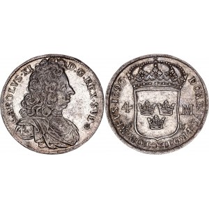 Sweden 4 Mark 1696