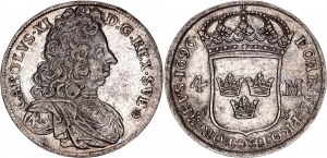Sweden 4 Mark 1696