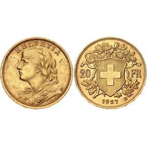 Switzerland 20 Francs 1927 B