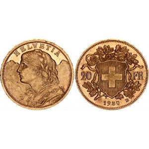 Switzerland 20 Francs 1930 B