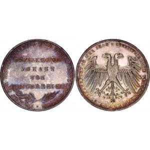German States Frankfurt 2 Gulden 1848