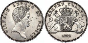 German States Nassau 1 Kronentaler 1832
