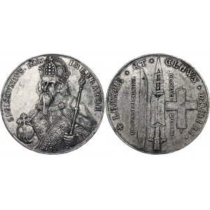 German States Nurnberg Commemorative Silver Medal Kaiser Sigismund von Luxemburg - Three Holy Imperial Jewels ca. 1700 (ND)