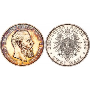 Germany - Empire Prussia 2 Mark 1888 A