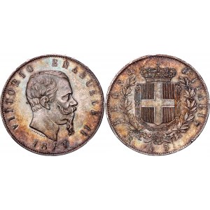 Italy 5 Lire 1877 R
