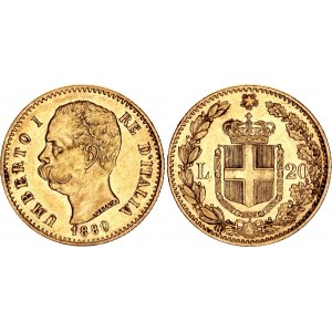 Italy 20 Lire 1880 R
