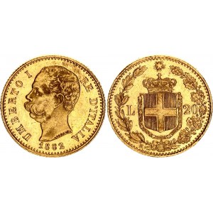 Italy 20 Lire 1882 R