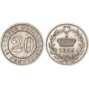 Italy 20 Centesimi 1895 R