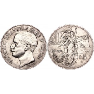 Italy 5 Lire 1911 R