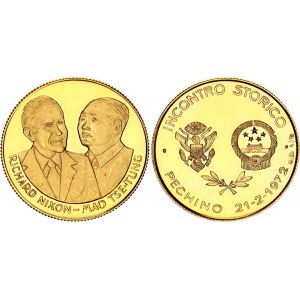 Italy Commemorative Gold Medal Visit of President Nixon in Beijing 1972