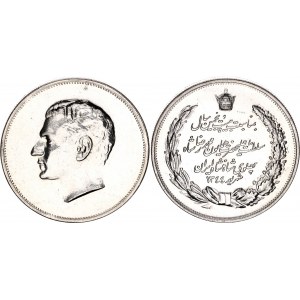 Iran Commemorative Silver Medal Mohamed Reza Shah - 25th Anniversary of Reign 1965 AH 1344