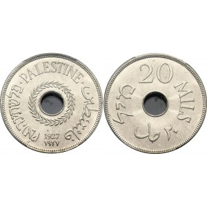 Palestine 20 Mils 1927 PCGS MS 65