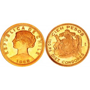 Chile 100 Pesos 1968 So