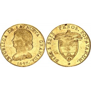 Colombia New Granada 16 Pesos 1843