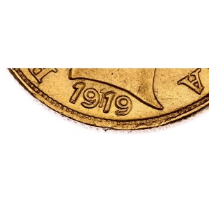 Colombia 5 Pesos 1919 Double Strike