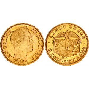 Colombia 5 Pesos 1923 B
