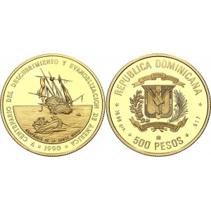 Dominican Republic 500 Pesos 1990