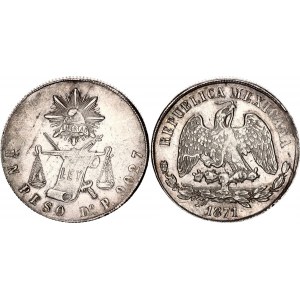 Mexico 1 Peso 1871 Do P