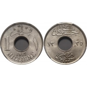 Egypt 1 Millieme 1917 AH 1335 H PCGS MS 65