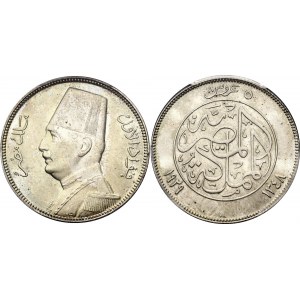 Egypt 5 Piastres 1929 AH 1348 BP PCGS MS 64