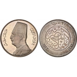 Egypt 20 Piastres 1933 AH 1352 PCGS PR 64