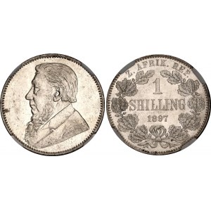 South Africa 1 Shilling 1897 NGC MS 61