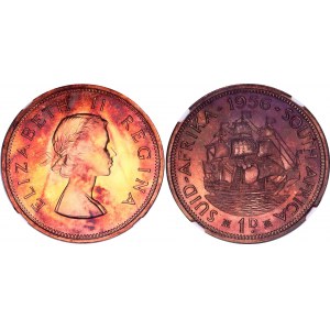 South Africa 1 Penny 1956 NGC PF 67 RB