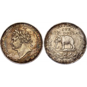 Ceylon 1 Rixdollar 1821