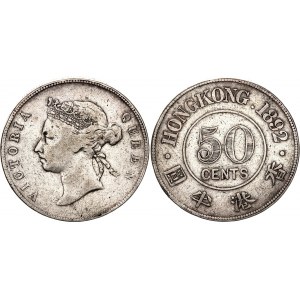 Hong Kong 50 Cents 1892