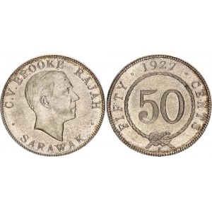 Sarawak 50 Cents 1927 H