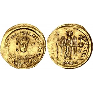 Byzantium Justinian I Solidus 527 - 538 AD Constantinople Mint