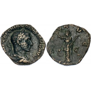 Roman Empire Volusian (Trebonianus Gallus) Sestertius 251 - 253 AD Pax