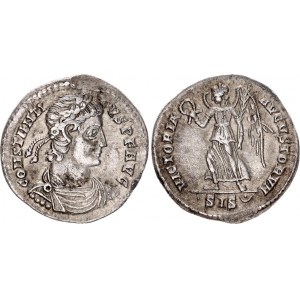 Roman Empire Constantius II Siliqua 350 AD Victory