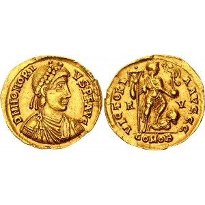 Roman Empire Honorius Solidus 402 - 423 AD Ravenna Mint
