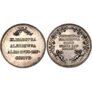 Russia Silver Medal Visit of Tsarina Elizabeth to Vienna 1814 R1