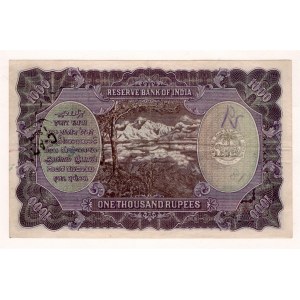 India 1000 Rupees 1937 (ND)