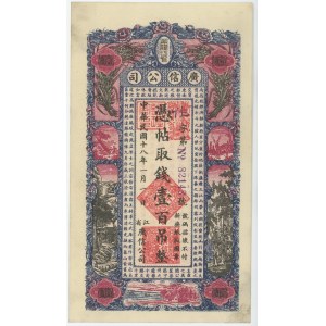China Kuang Hsin Syndicate of Heilungkiang 100 Tiao 1929